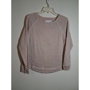 Karen Neuberger Sweatshirt Live Love Lounge Causal Leisure Beige Size Medium